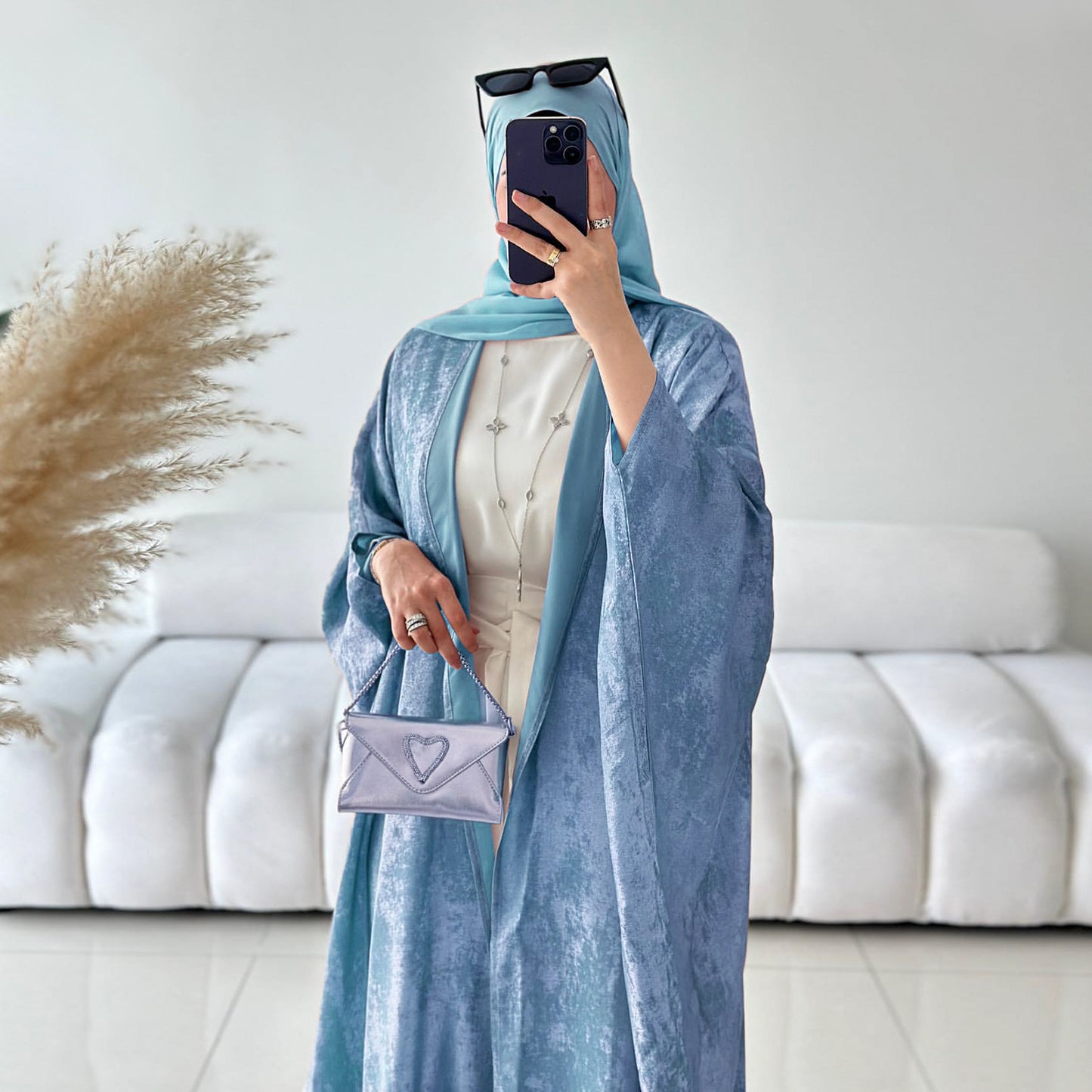 New Kimono Abaya Modest Shimmer Open Abaya Women - Luxury Abaya Design for women in Kuwait- عبايات مودرن الكويت