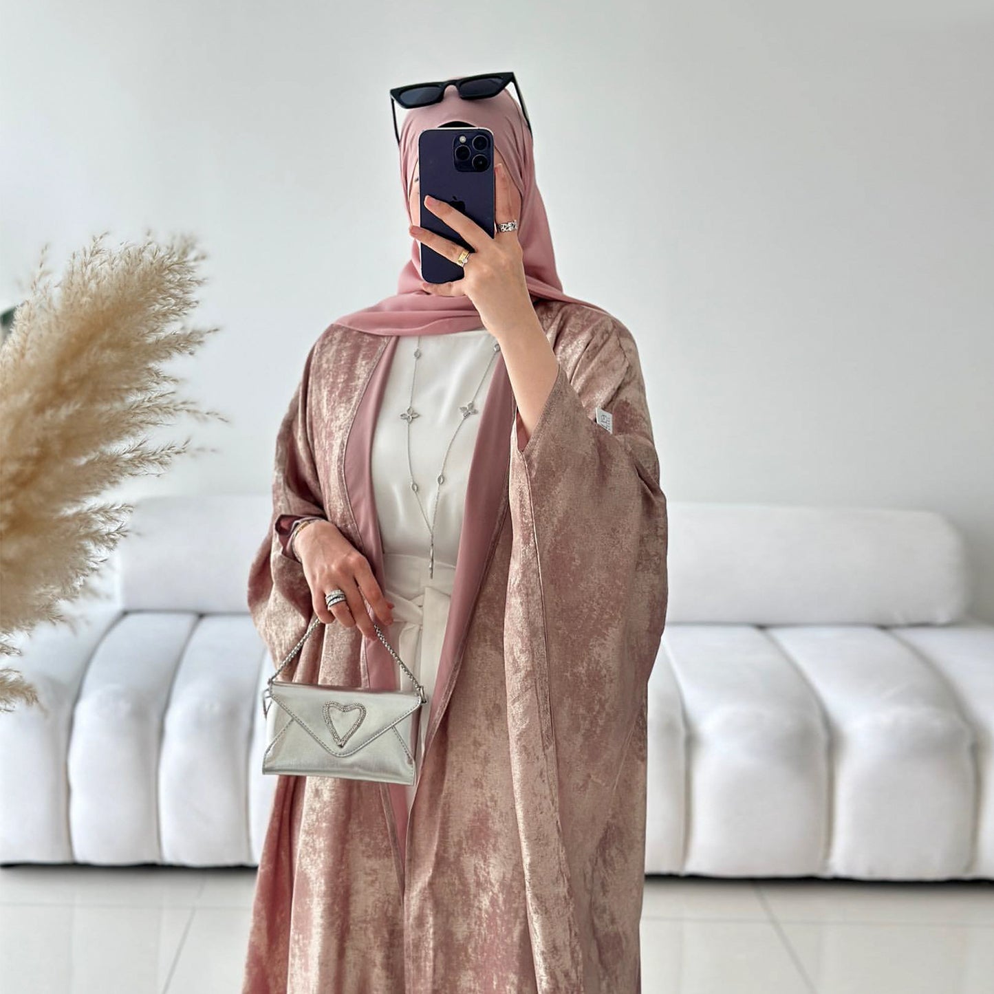New Kimono Abaya Modest Shimmer Open Abaya Women - Luxury Abaya Design for women in Kuwait- عبايات مودرن الكويت