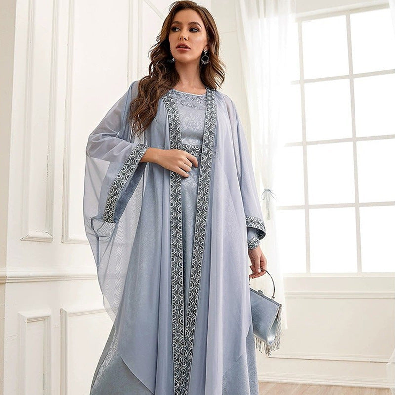 Autumn Dubai abaya Set - Modest wear in Kuwait
