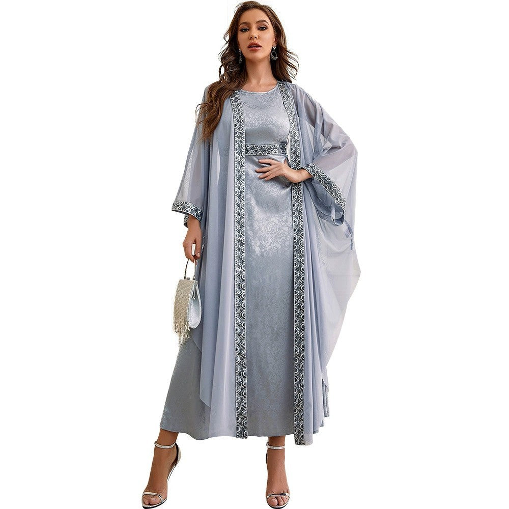 Autumn Dubai abaya set - Modest wear in Kuwait