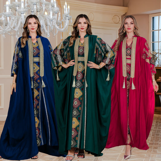 Luxury Embroided abaya set - Middle east fashion Kuwait