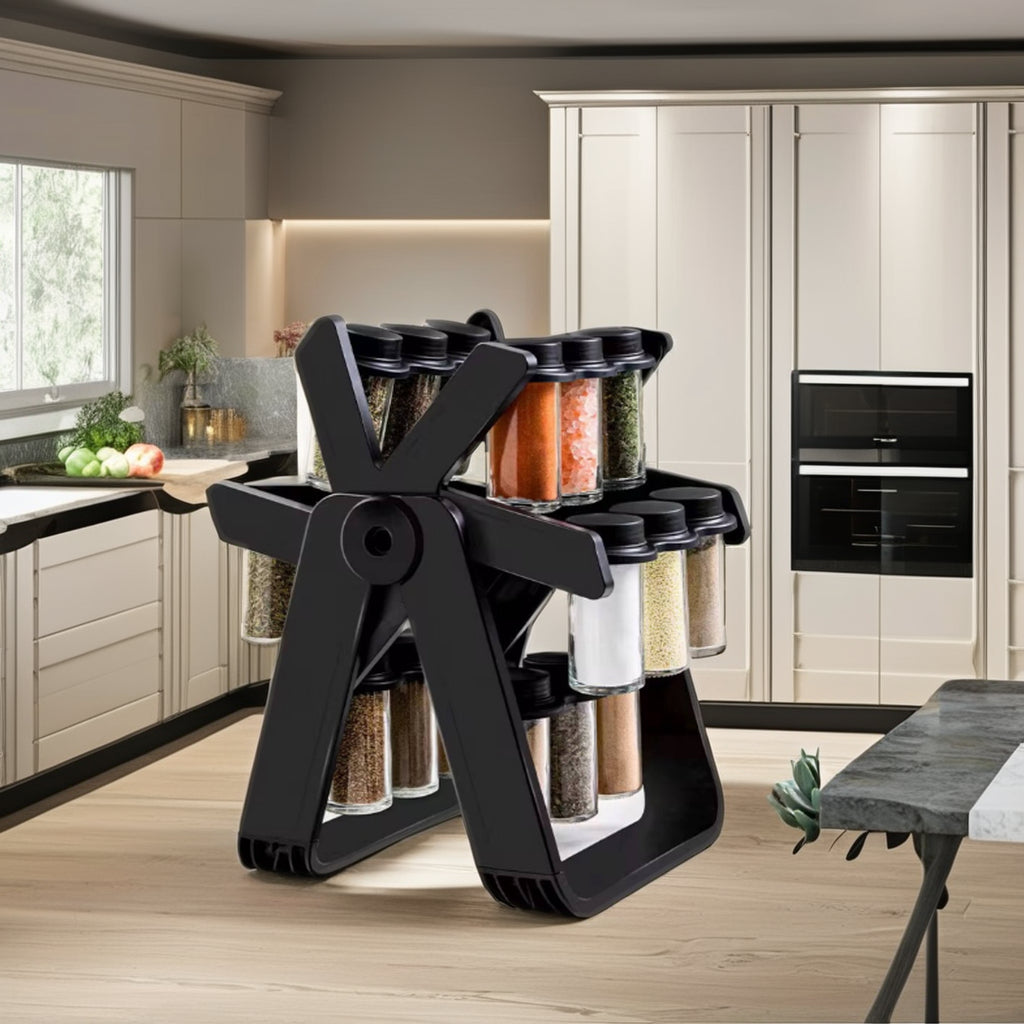 رف توابل دوار لتنظيم المطبخ 
rotary spice rack